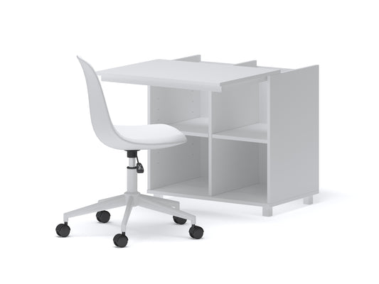 Slideaway Desk With Shelf Unit