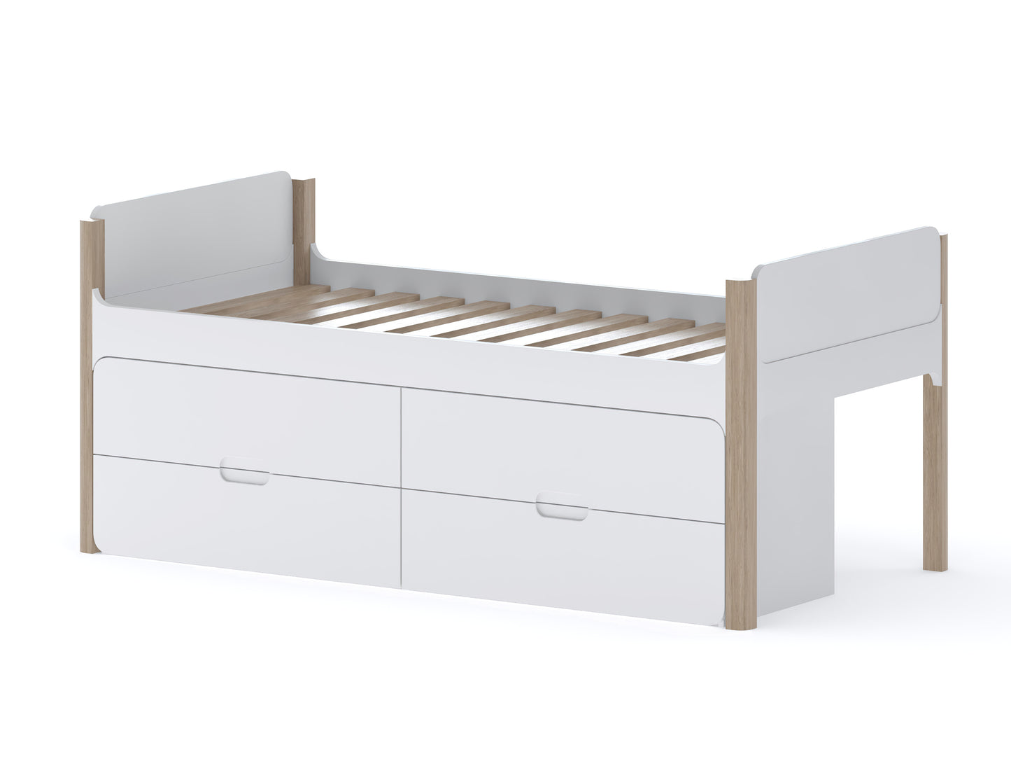 Modlo Cabin Bed with Guard Rails & Drawers