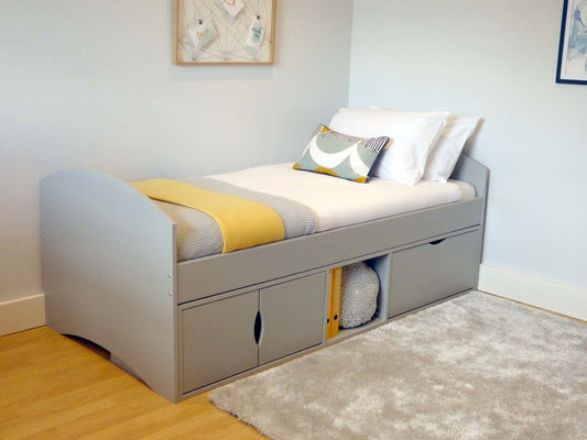 Storage Bed for Teenager with Cupboard & Deep Drawer Unit