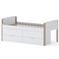 Modlo Cabin Bed with Drawers - White & Ash