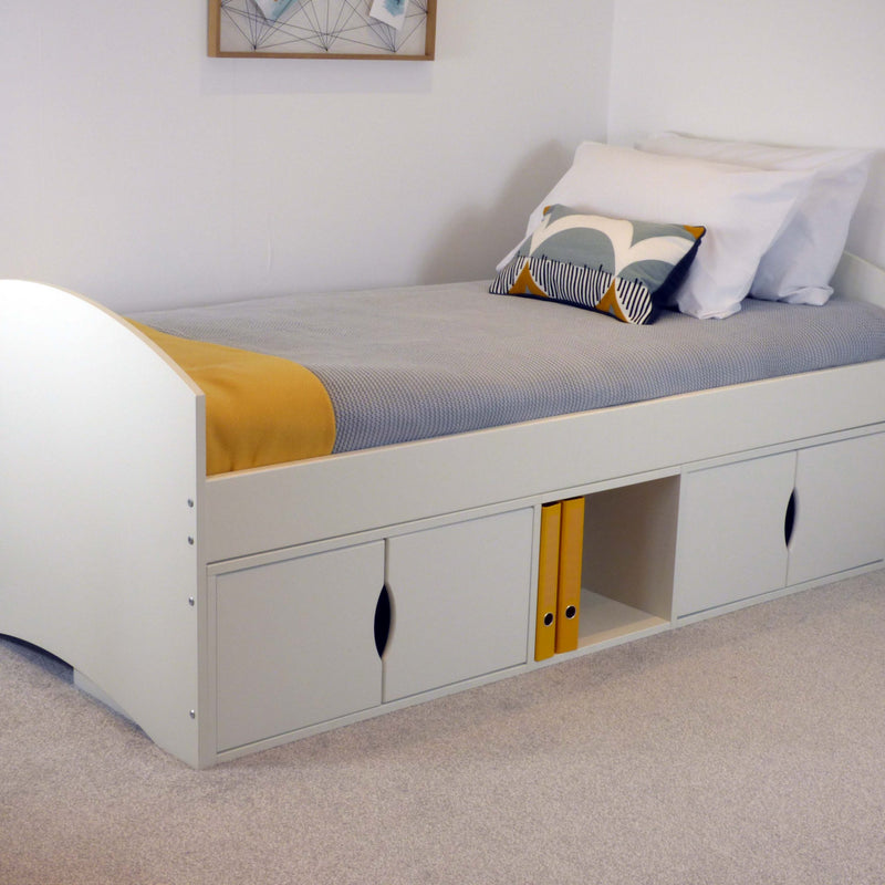 Richmond Kids Storage Bed with Cupboard & Drawers (also available in grey)