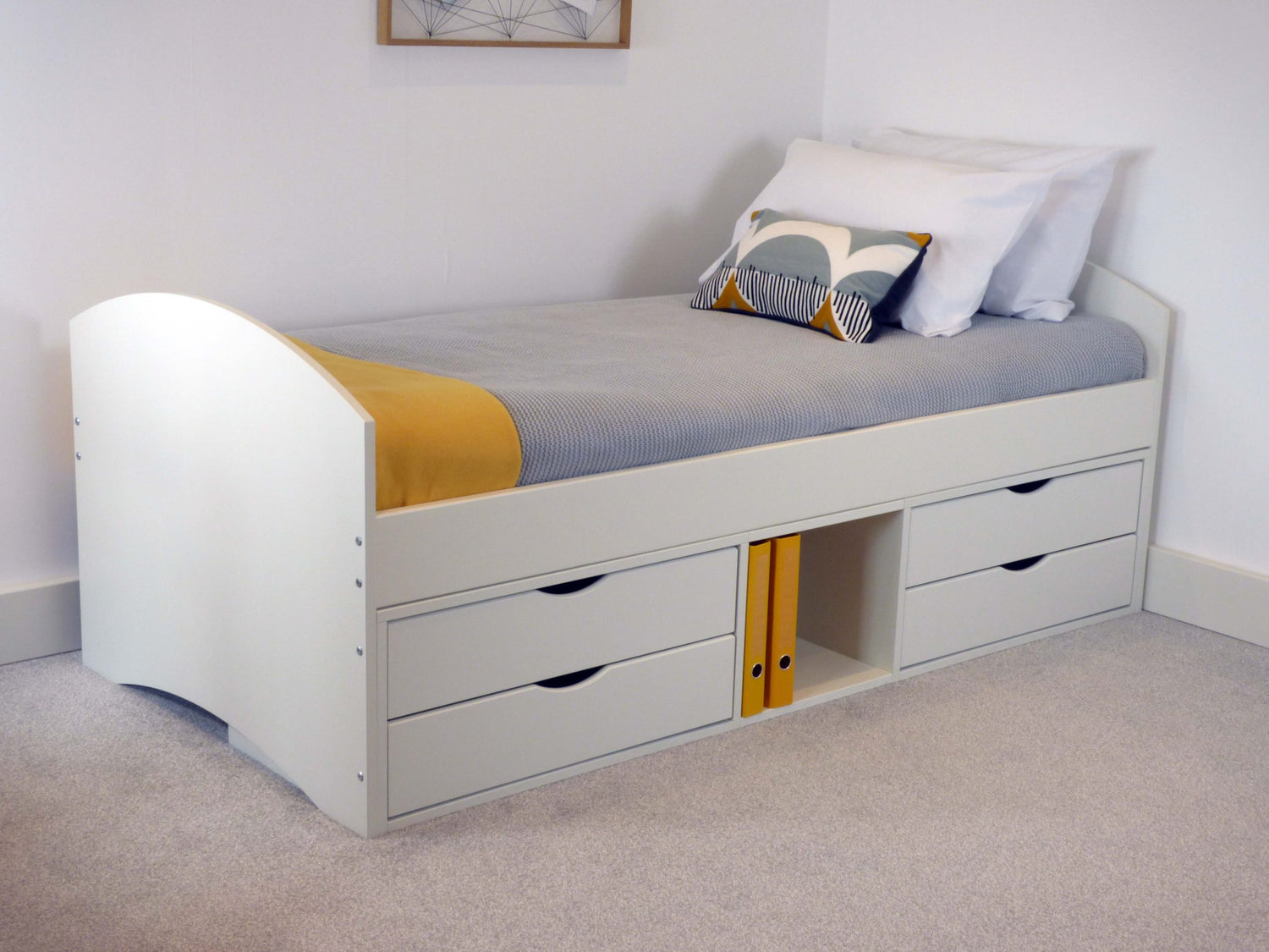 Richmond Kids Storage Bed with Drawers (also available in White & Grey)